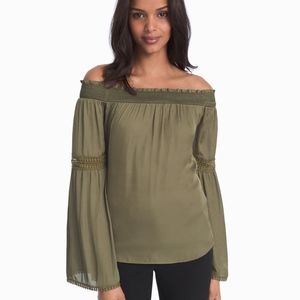 NWT WHBM off the shoulder top